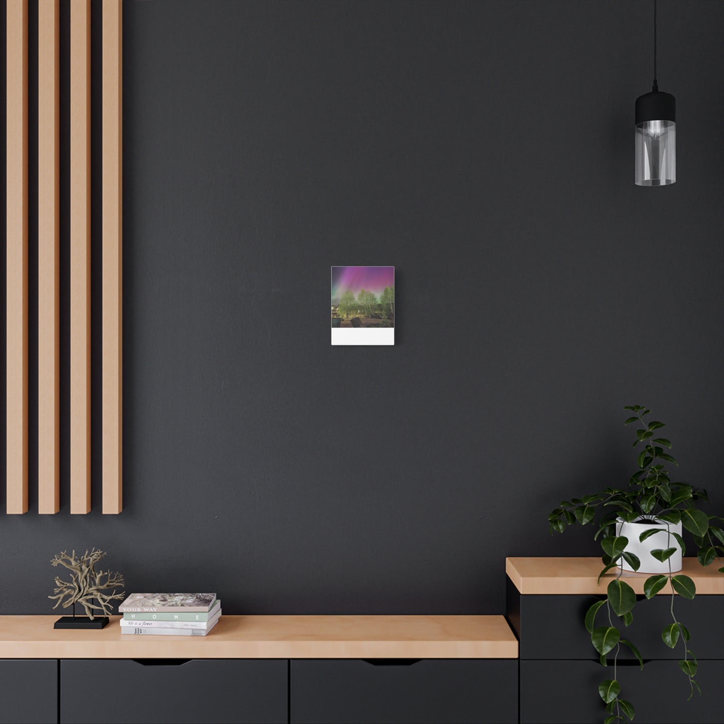 Quesnel BC northern lights 2 Matte Canvas
