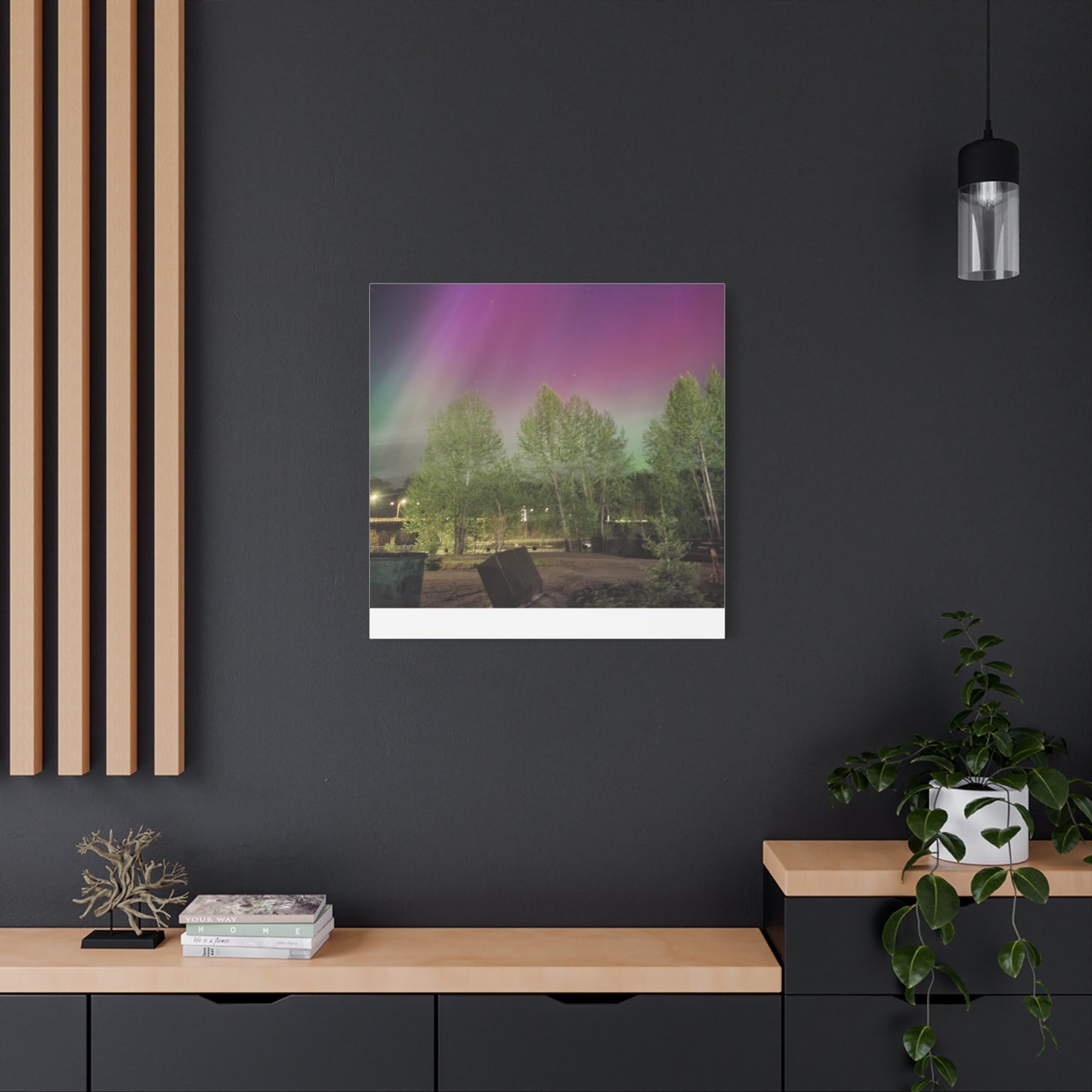 Quesnel BC northern lights 2 Matte Canvas