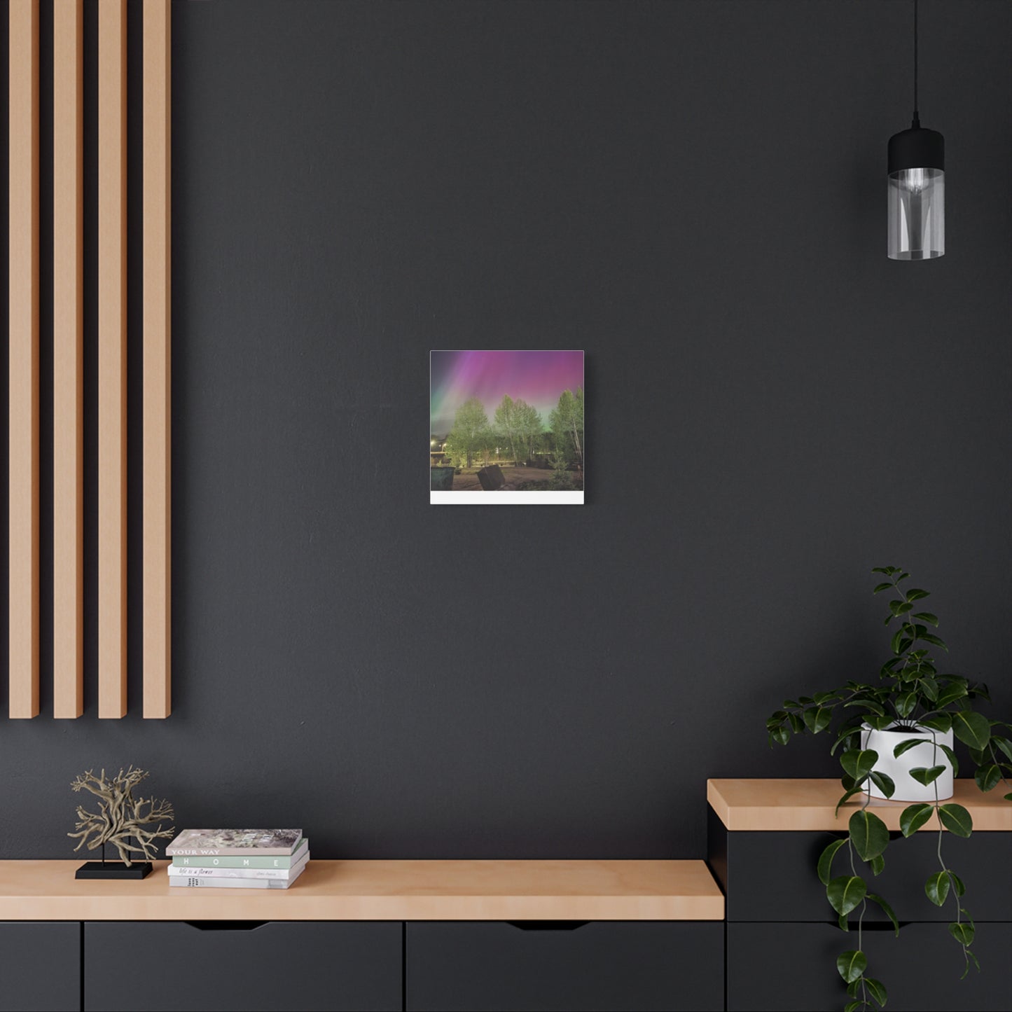 Quesnel BC northern lights 2 Matte Canvas