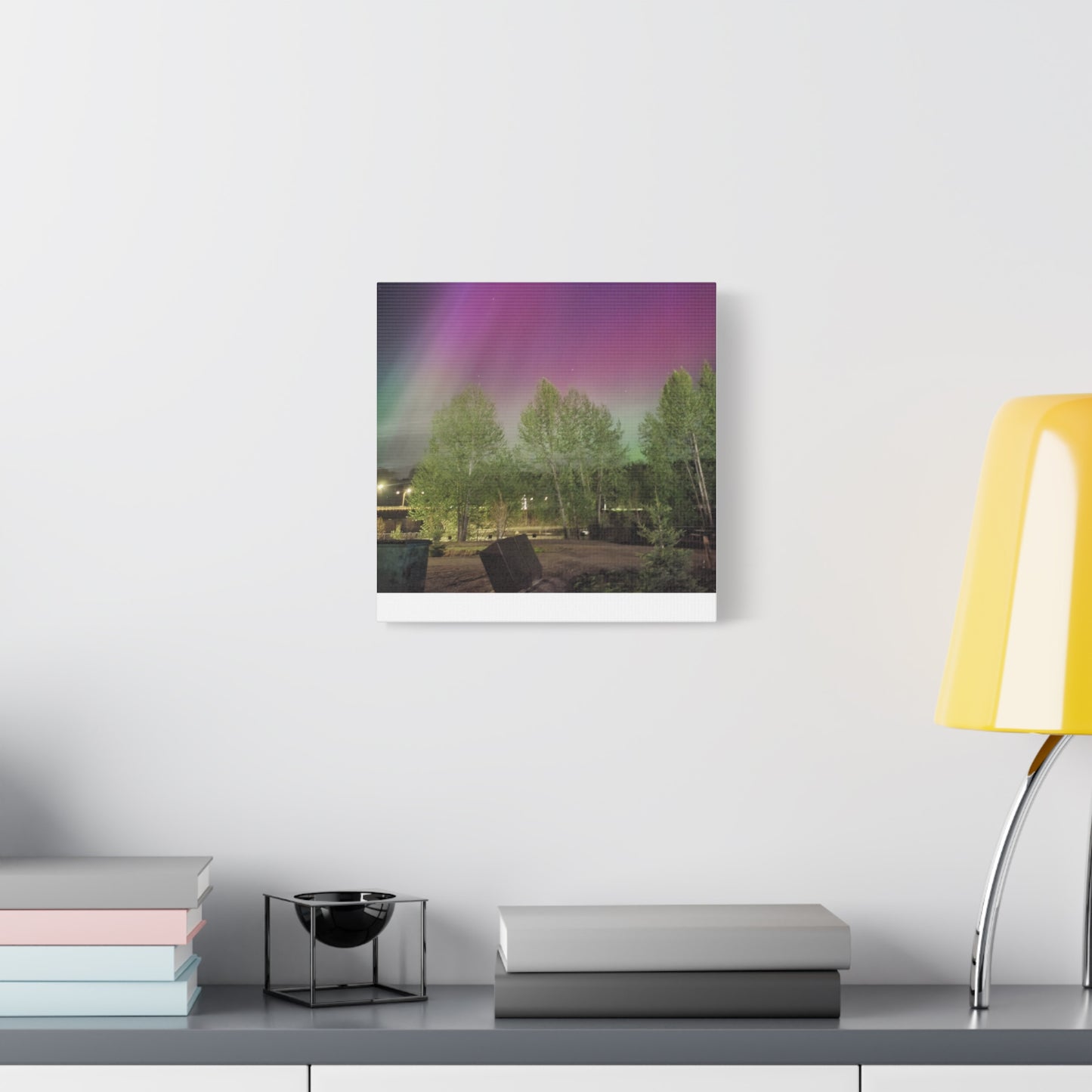 Quesnel BC northern lights 2 Matte Canvas