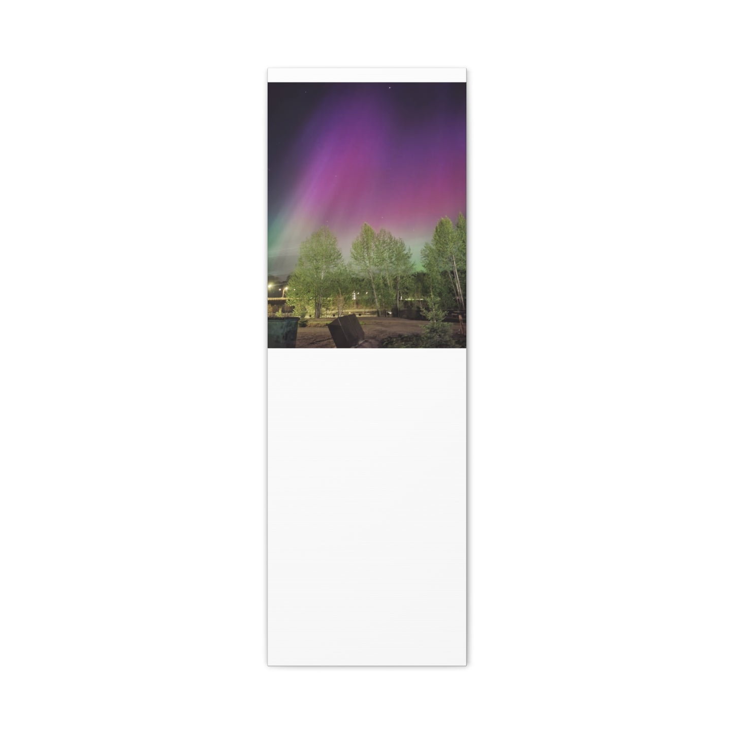 Quesnel BC northern lights 2 Matte Canvas
