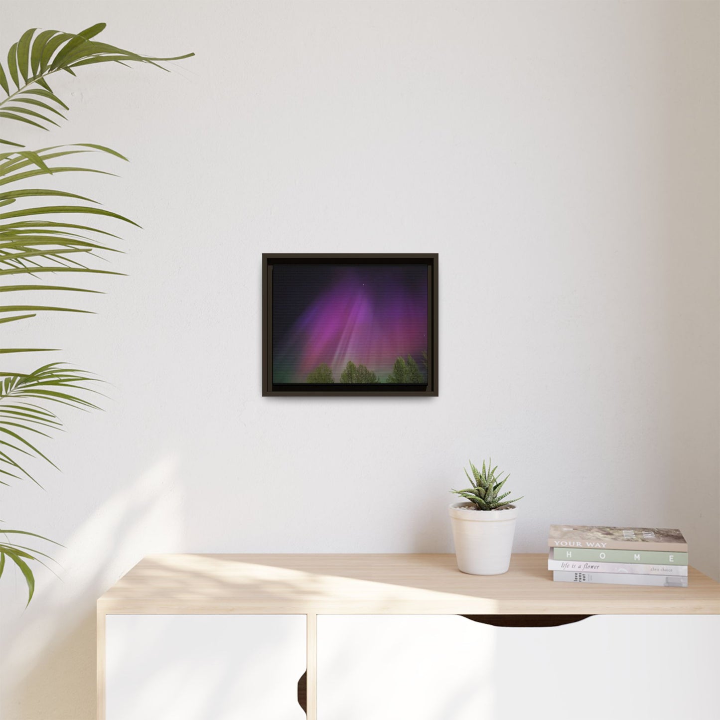 Quesnel BC northern lights Matte Canvas,