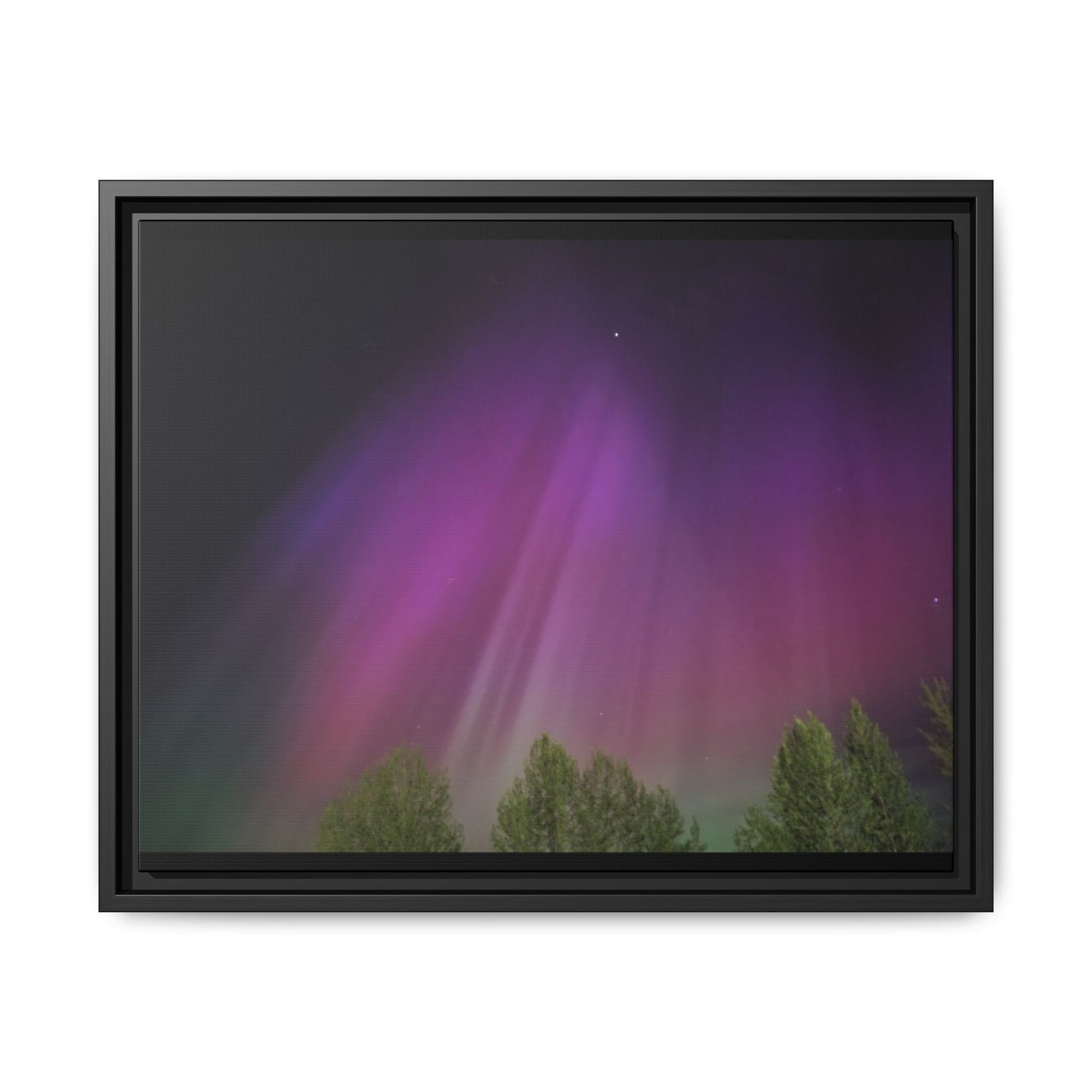 Quesnel BC northern lights Matte Canvas,