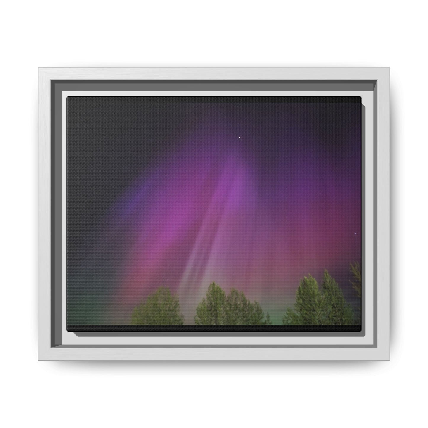 Quesnel BC northern lights Matte Canvas,