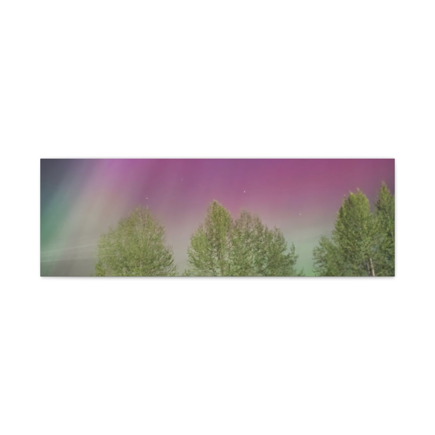 Quesnel BC northern lights 2 Matte Canvas