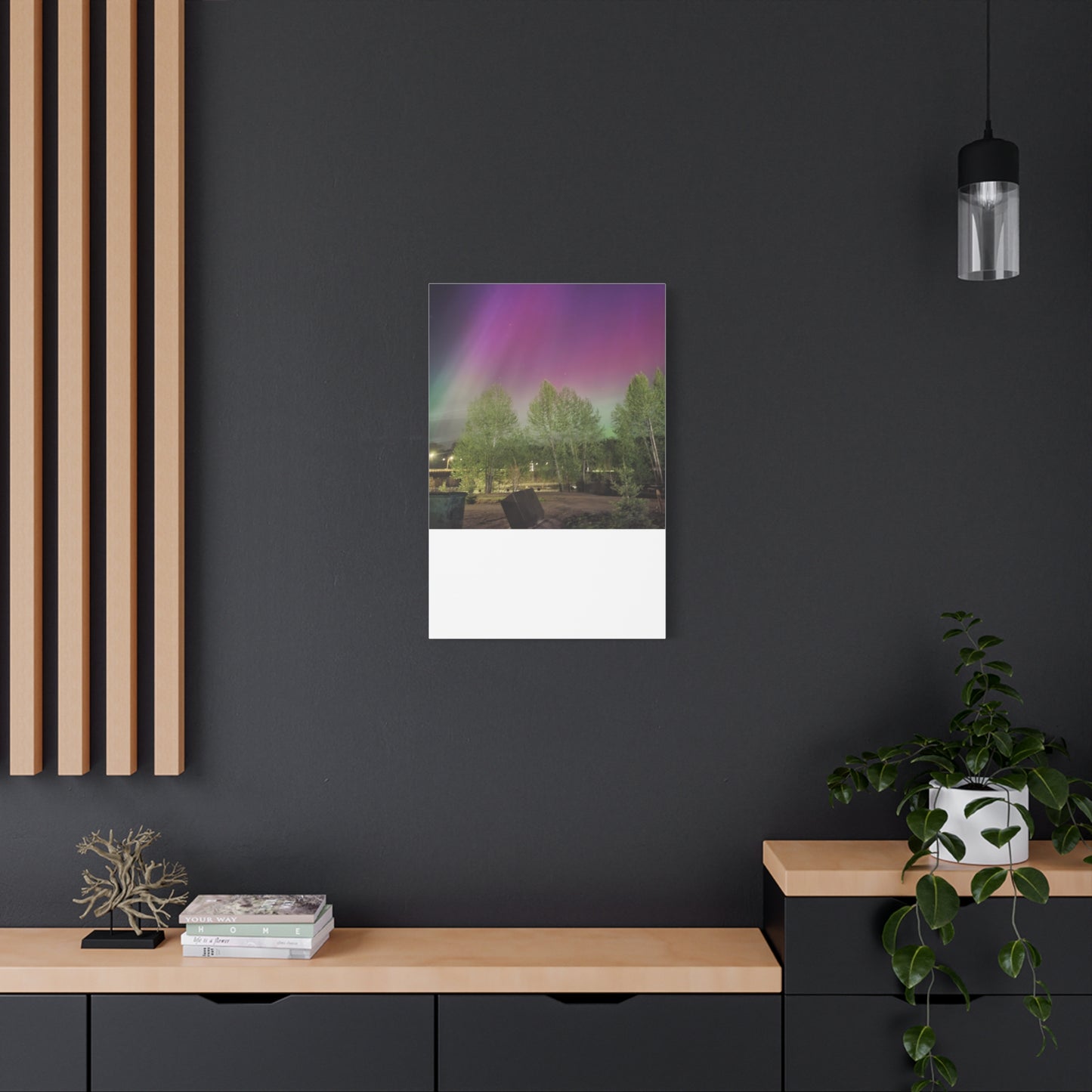 Quesnel BC northern lights 2 Matte Canvas