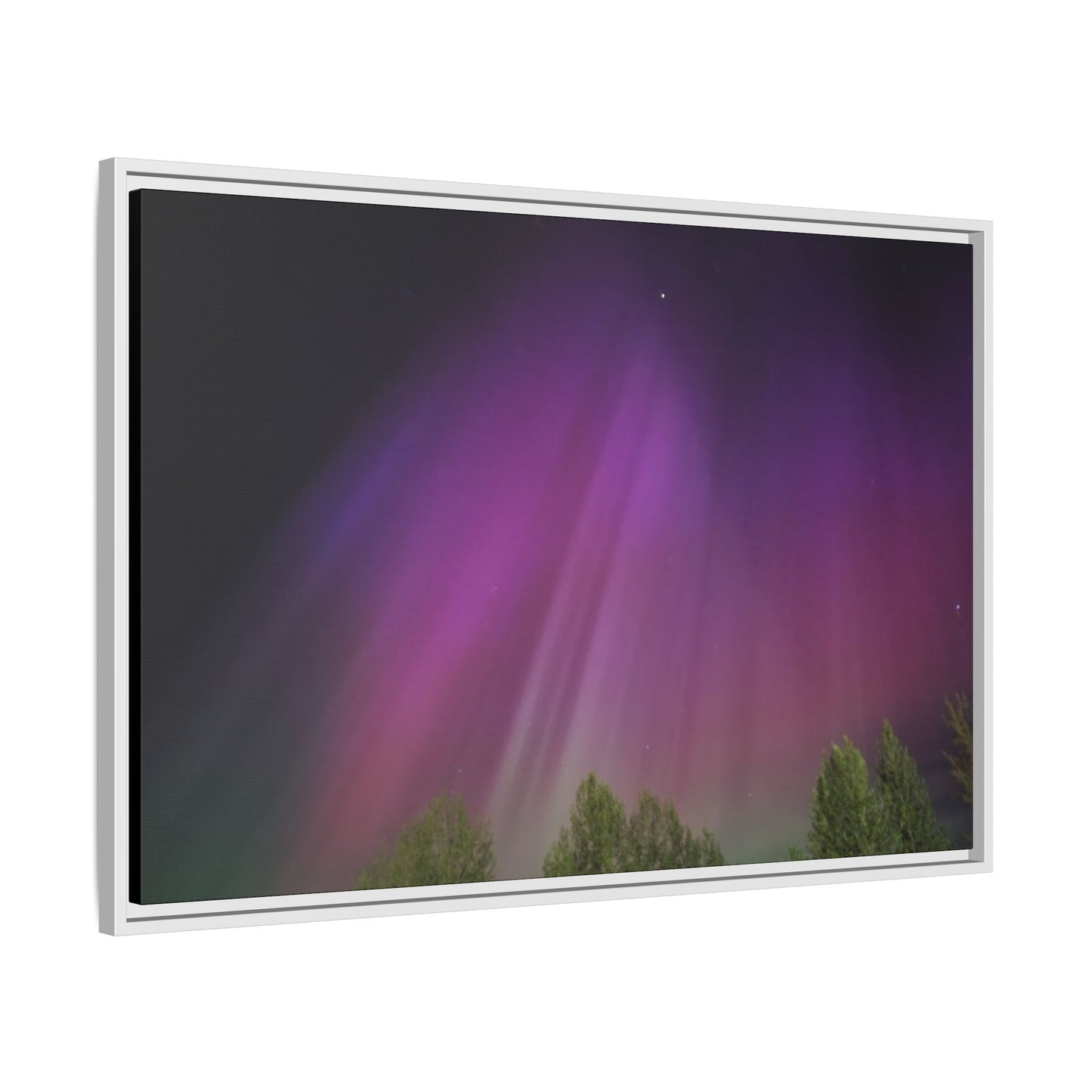 Quesnel BC northern lights Matte Canvas,