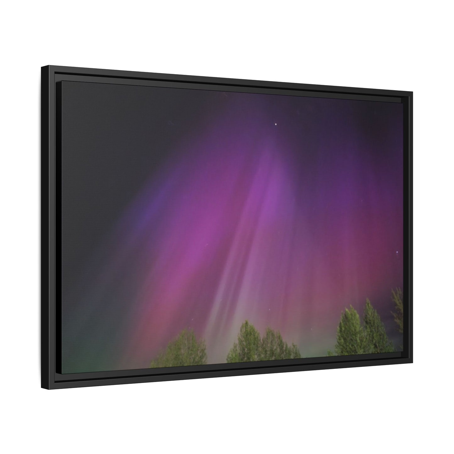 Quesnel BC northern lights Matte Canvas,
