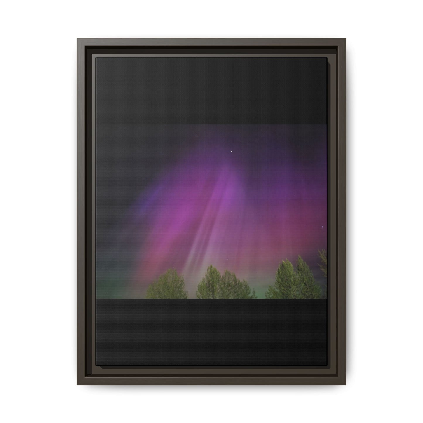 Quesnel BC northern lights Matte Canvas,