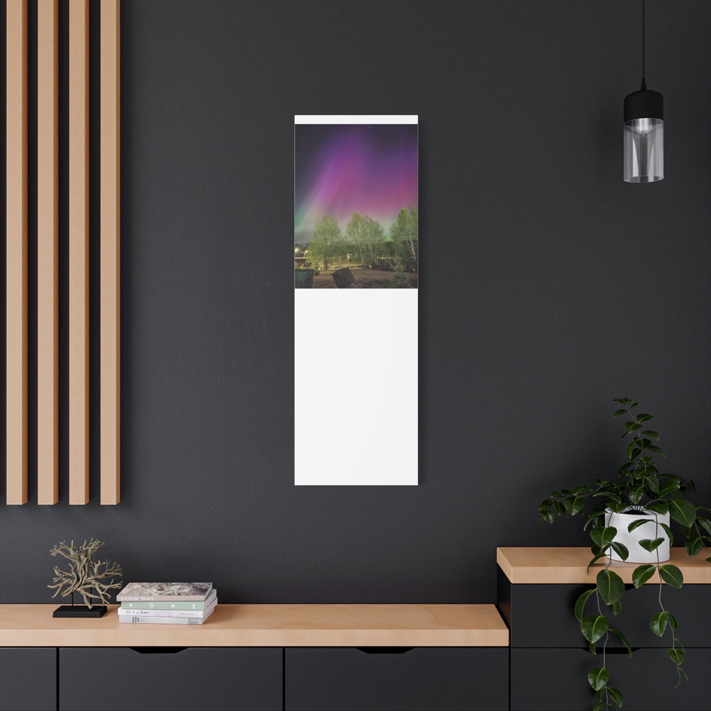 Quesnel BC northern lights 2 Matte Canvas