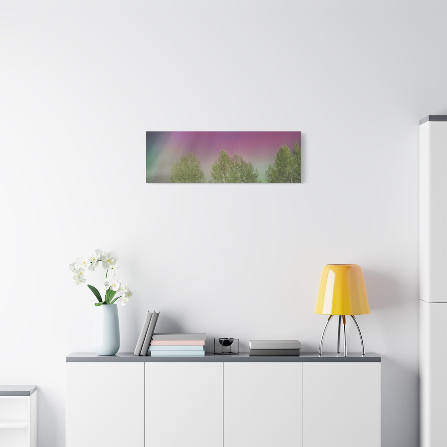 Quesnel BC northern lights 2 Matte Canvas