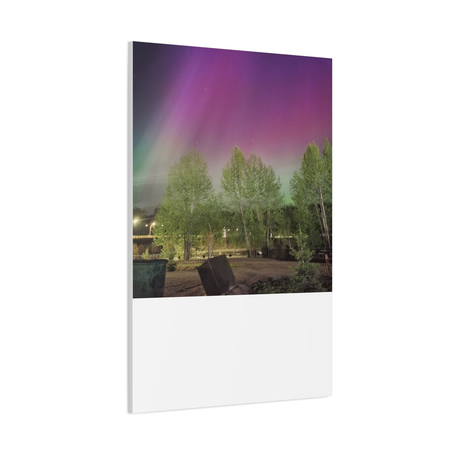 Quesnel BC northern lights 2 Matte Canvas