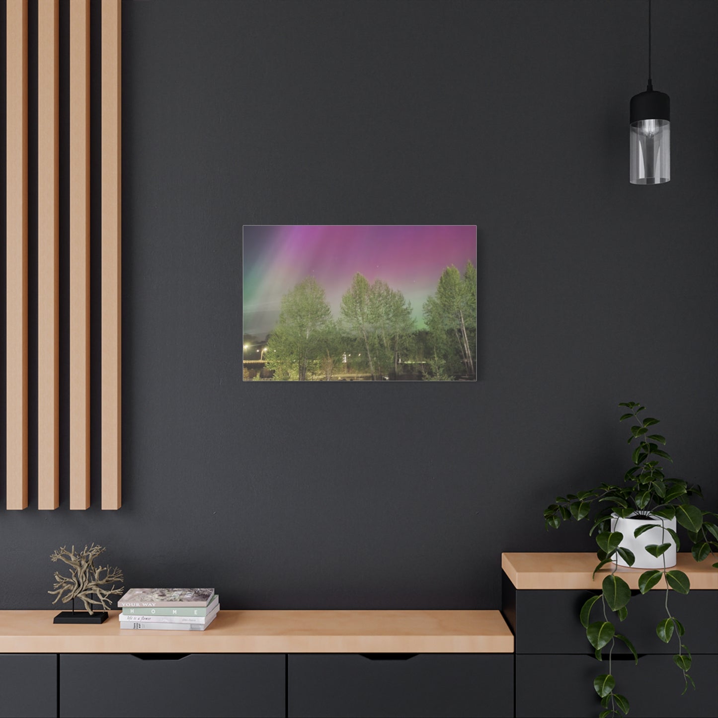 Quesnel BC northern lights 2 Matte Canvas