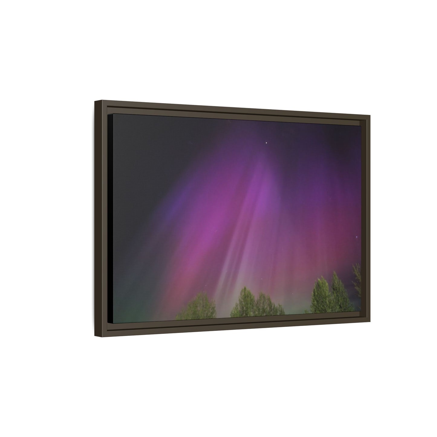 Quesnel BC northern lights Matte Canvas,