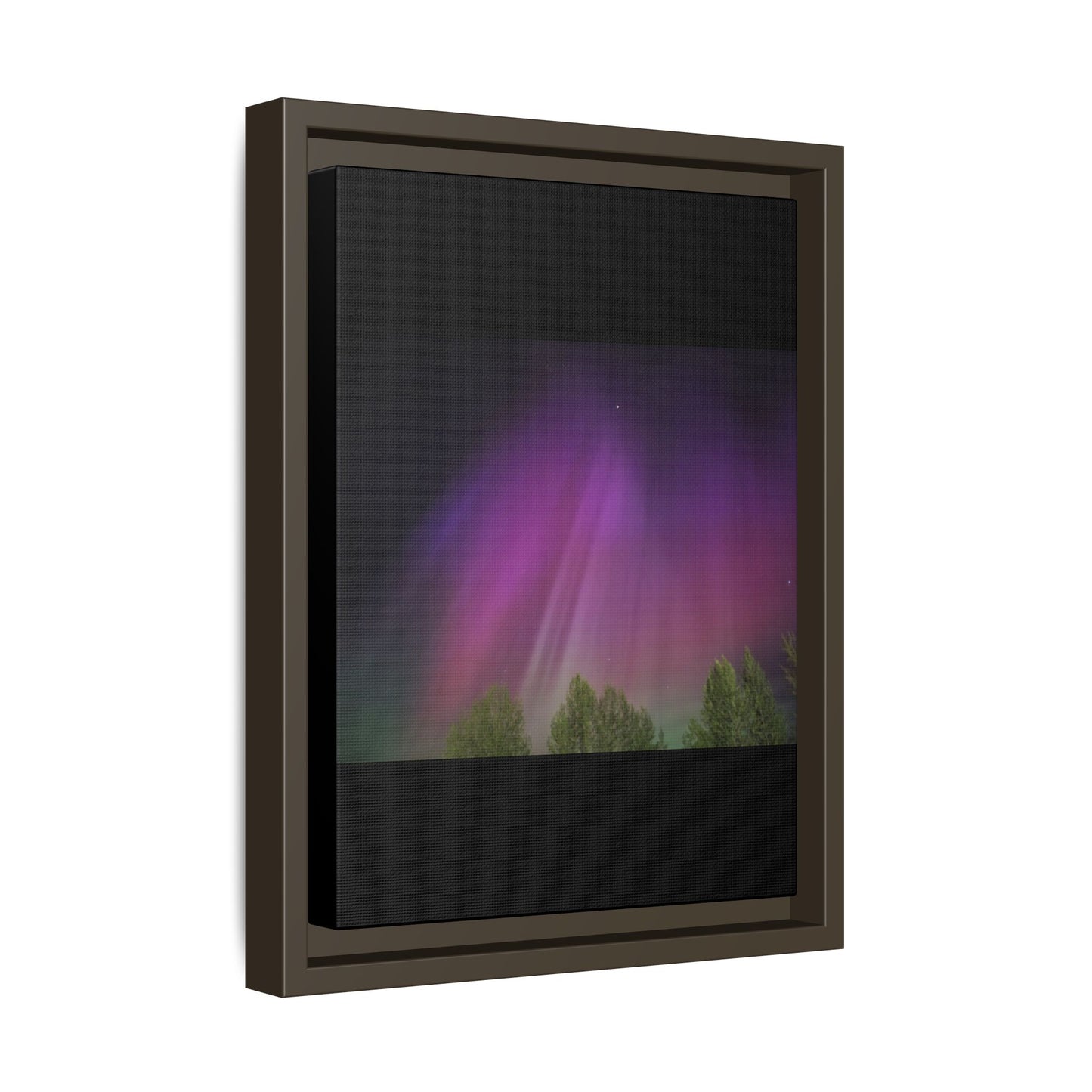 Quesnel BC northern lights Matte Canvas,