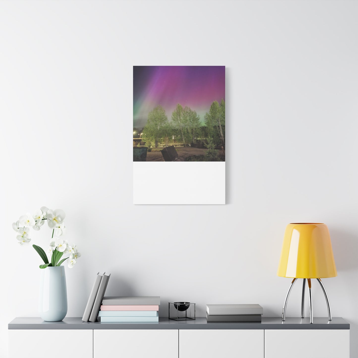 Quesnel BC northern lights 2 Matte Canvas