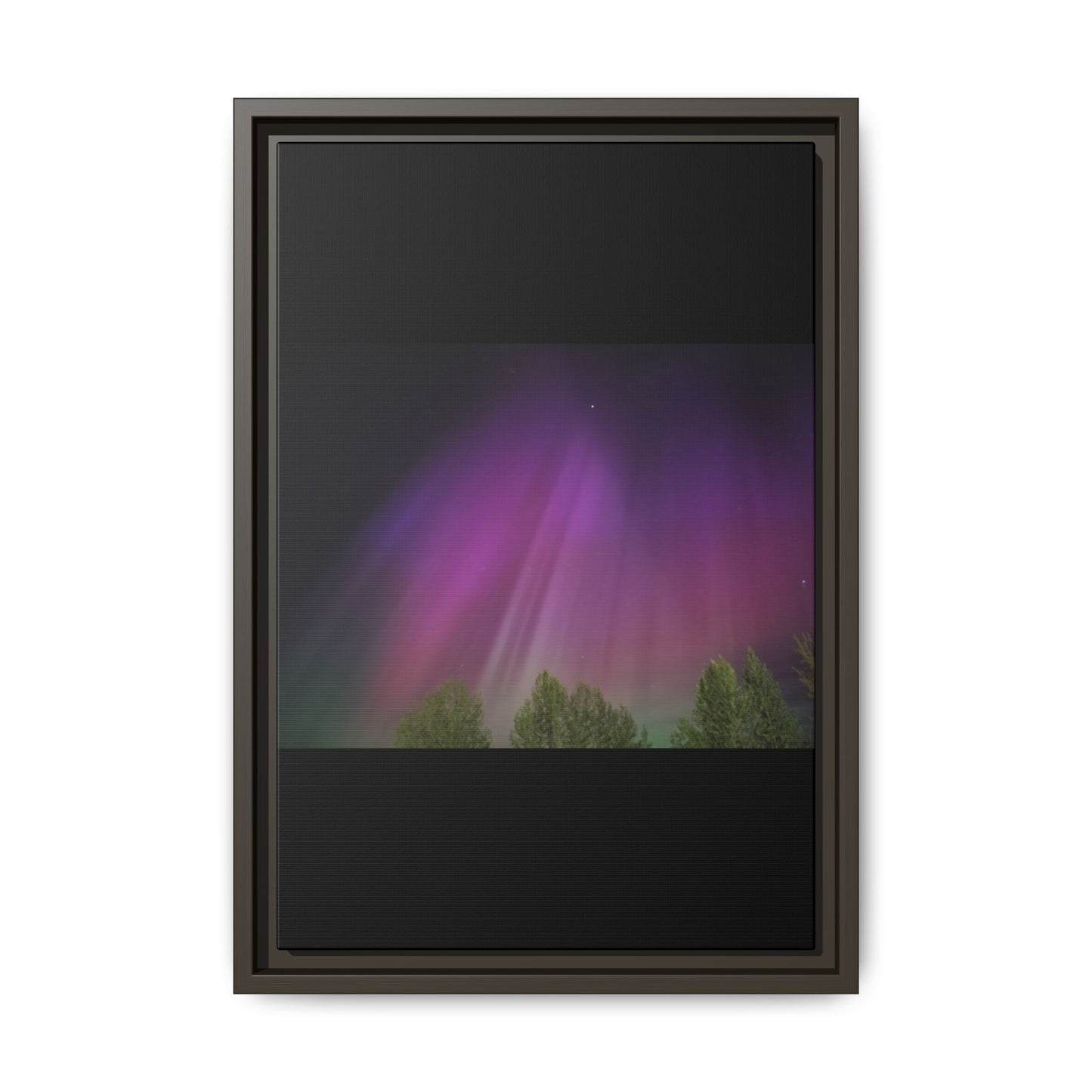 Quesnel BC northern lights Matte Canvas,