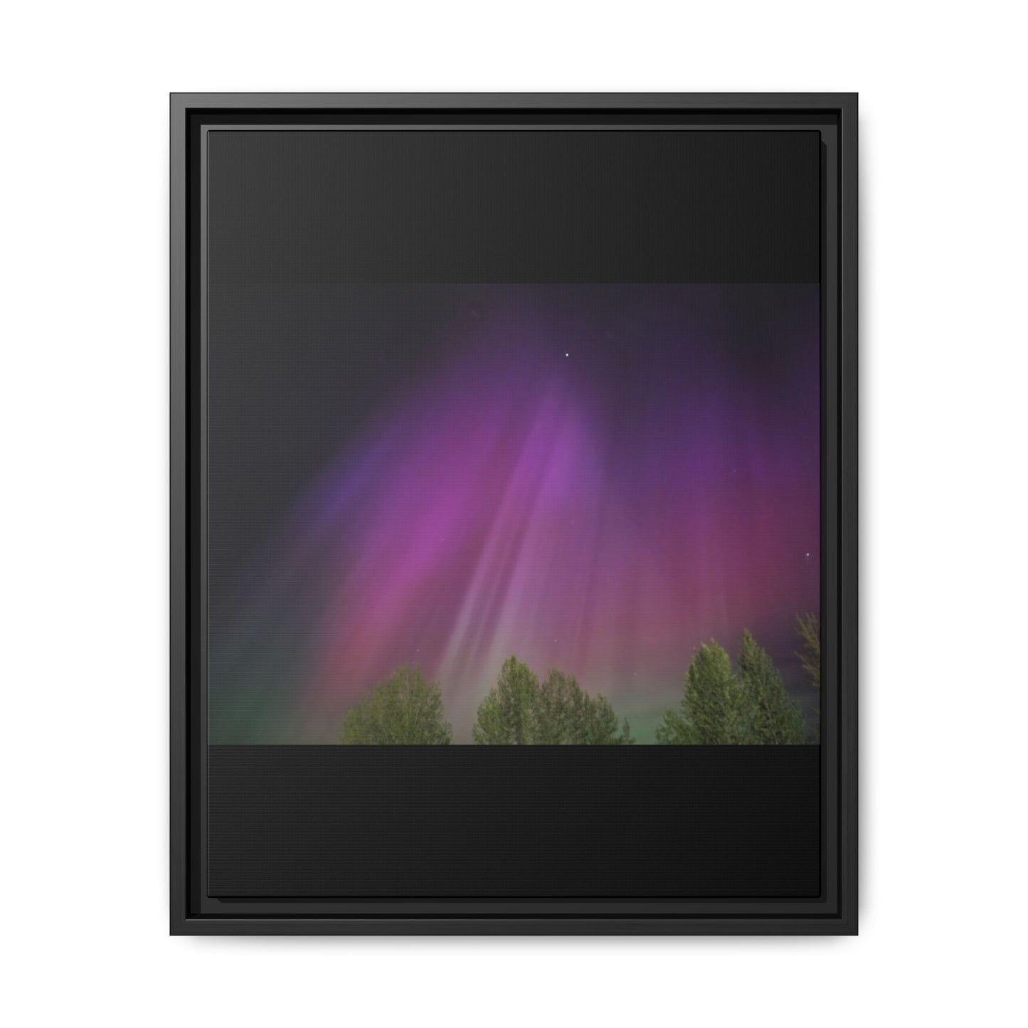 Quesnel BC northern lights Matte Canvas,
