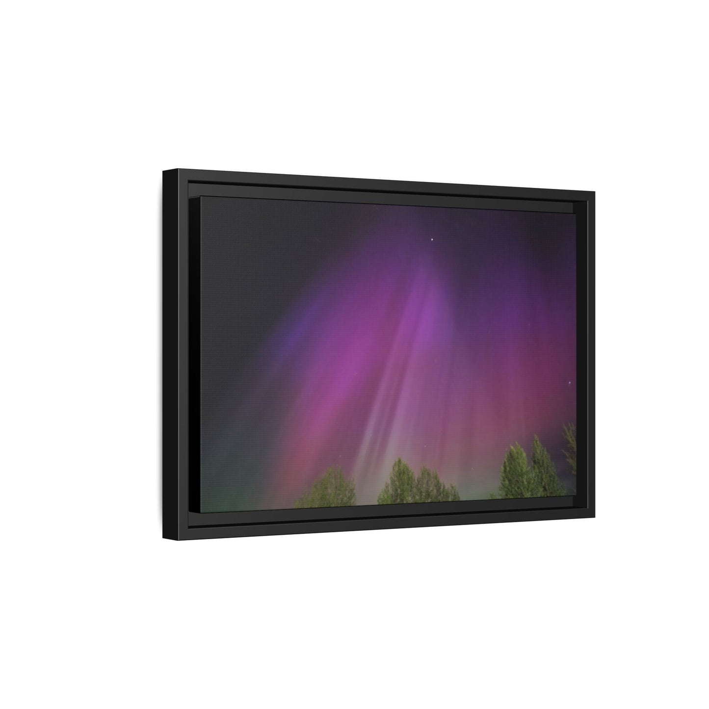 Quesnel BC northern lights Matte Canvas,