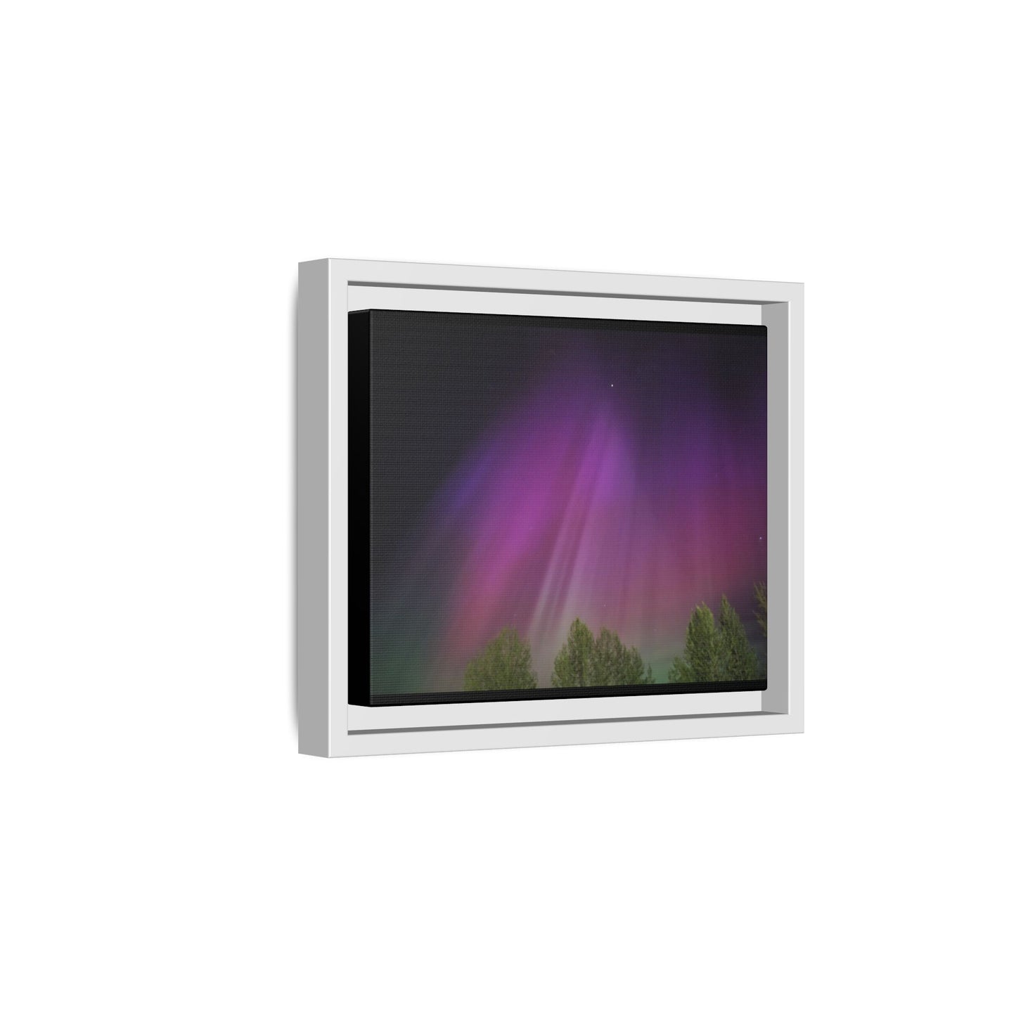 Quesnel BC northern lights Matte Canvas,