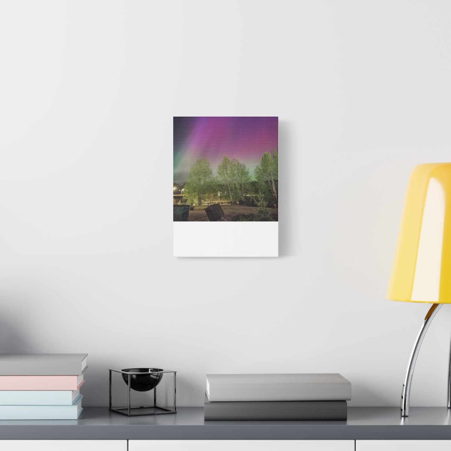 Quesnel BC northern lights 2 Matte Canvas