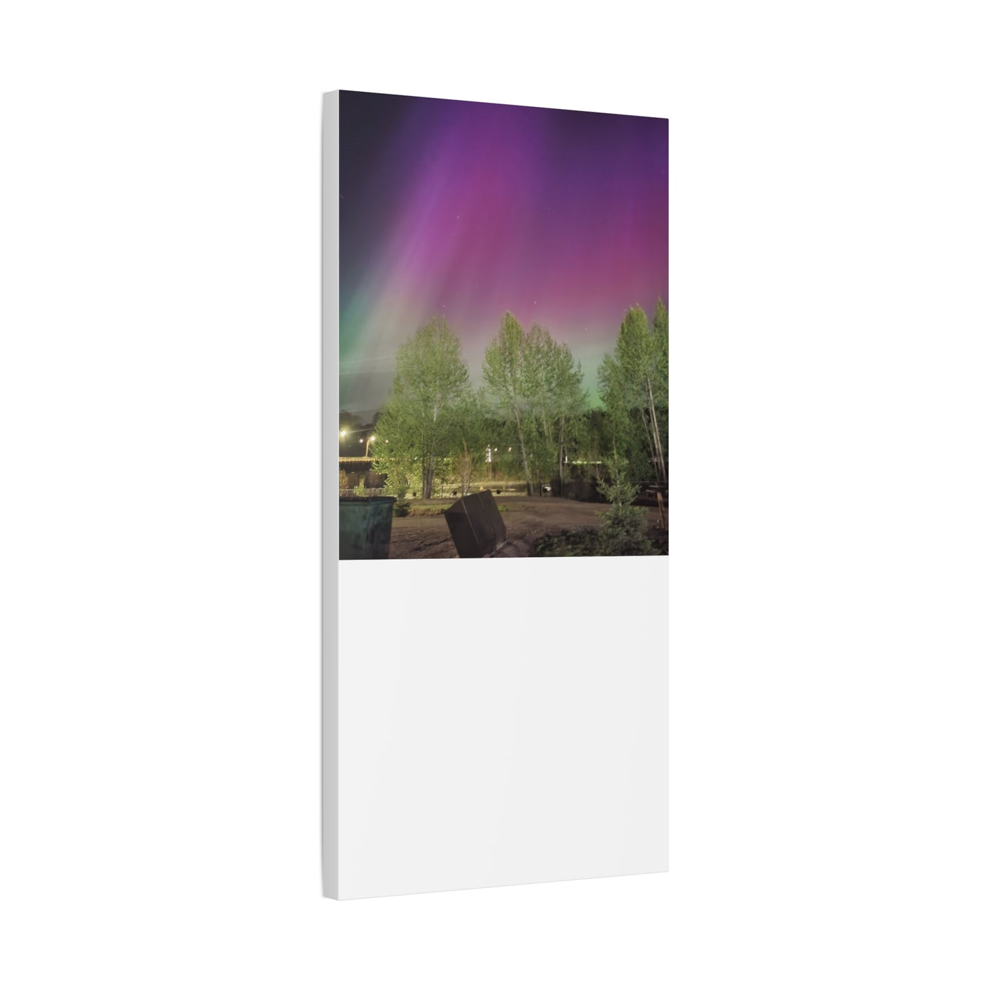 Quesnel BC northern lights 2 Matte Canvas