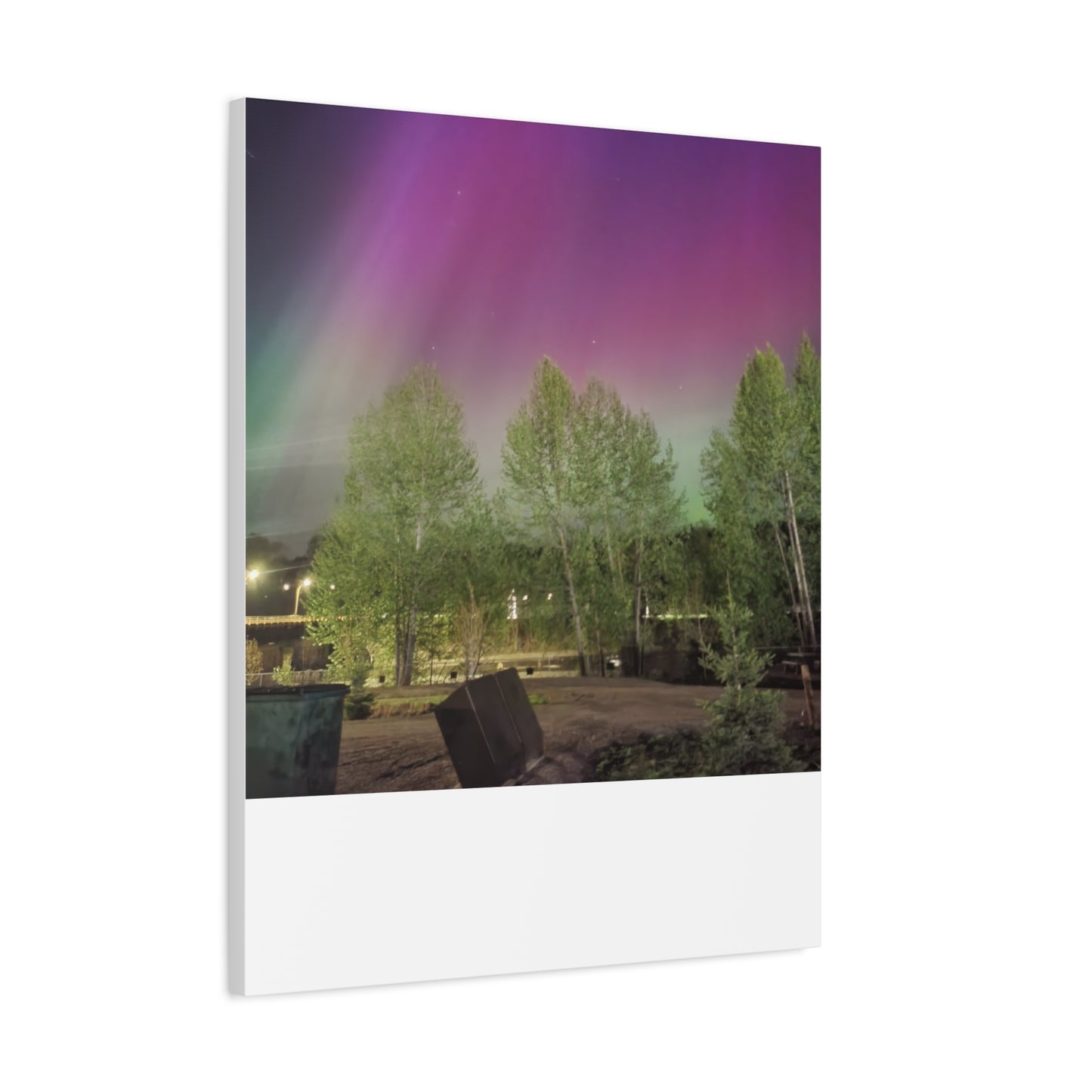 Quesnel BC northern lights 2 Matte Canvas