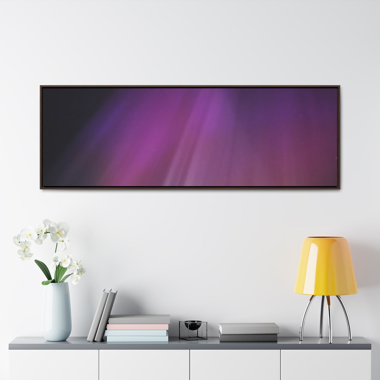 Quesnel downtown rv park BC northern lights 3 Gallery Canvas Wraps